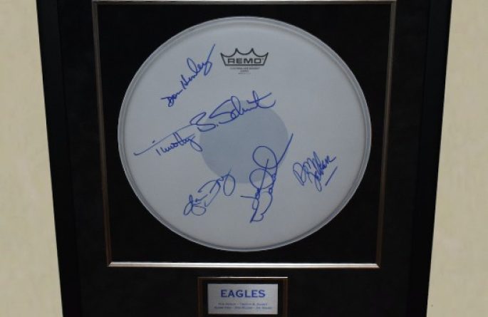 Eagles Signed Drum Head