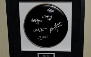 AC/DC – Signed Remo Drum Head