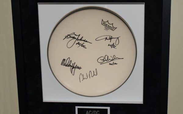 AC/DC – Signed Remo Drum Head