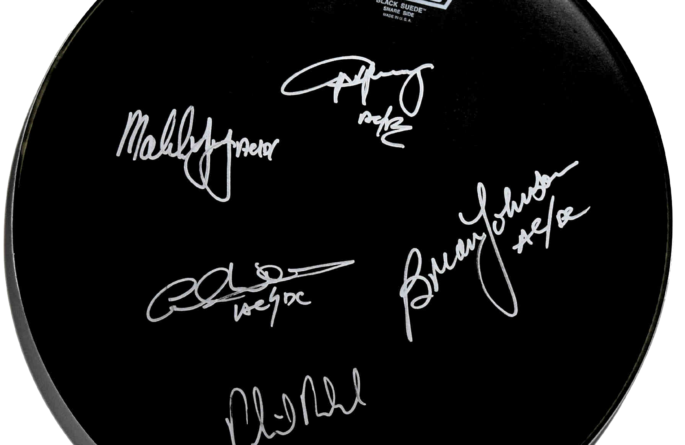 AC/DC – Signed Remo Drum Head