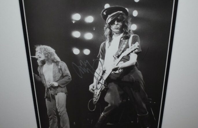 #9-Jimmy Page Signed Photograph