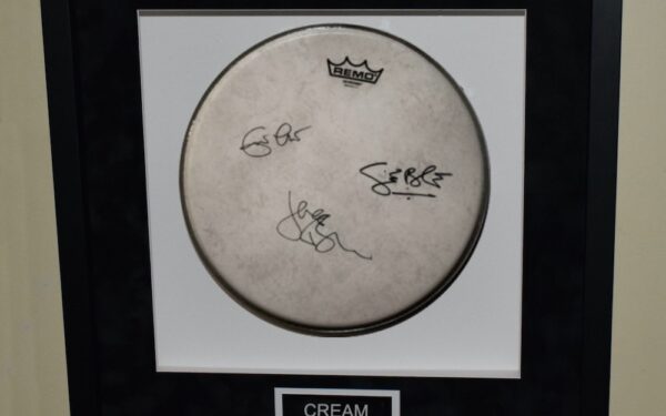 Cream – Signed Drum Head