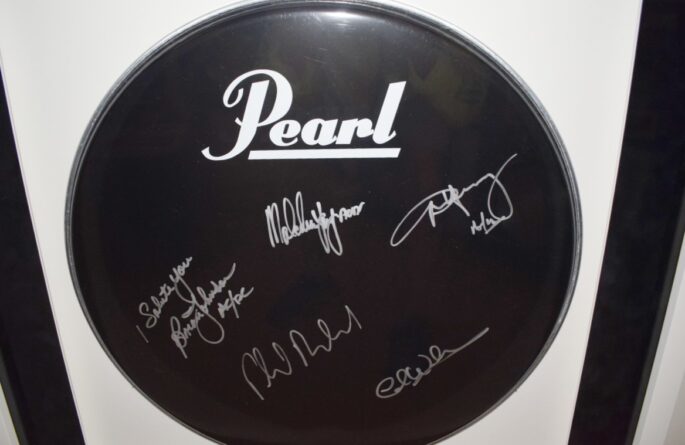 AC/DC – Signed Pearl Drum Head