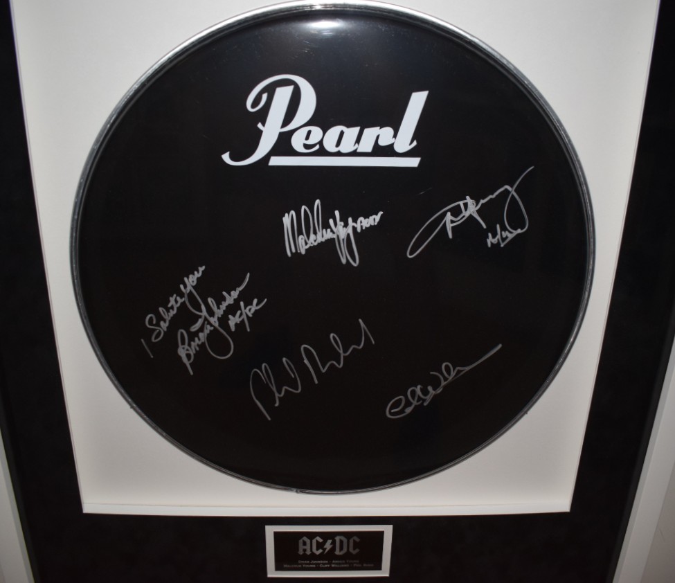 AC/DC - Signed Pearl Drum HeadROCK STAR gallery