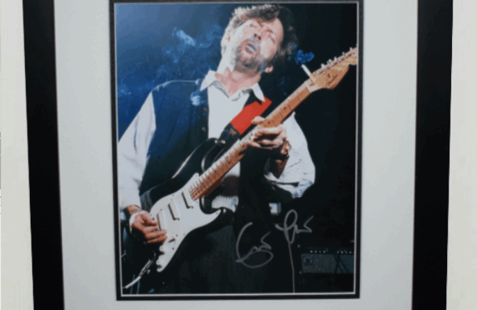 #4 – Eric Clapton Signed Photograph