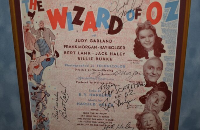 The Wizard of Oz Signed Sheet Music