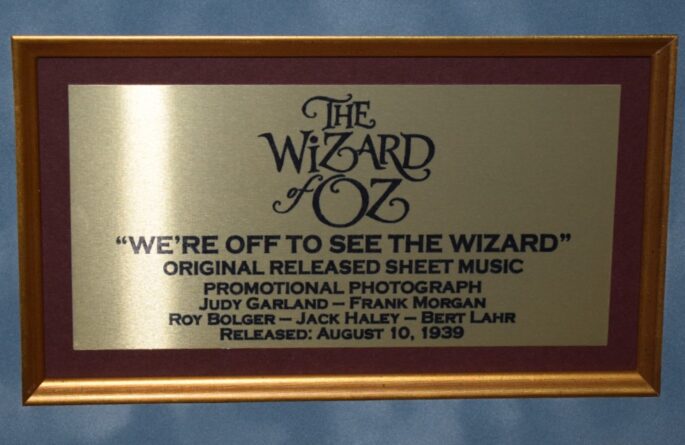 The Wizard of Oz Signed Sheet Music