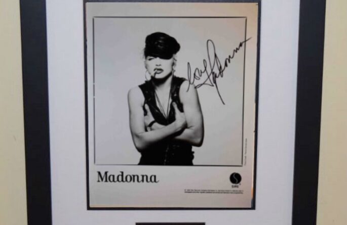 #9 Madonna Signed 8×10 Photograph