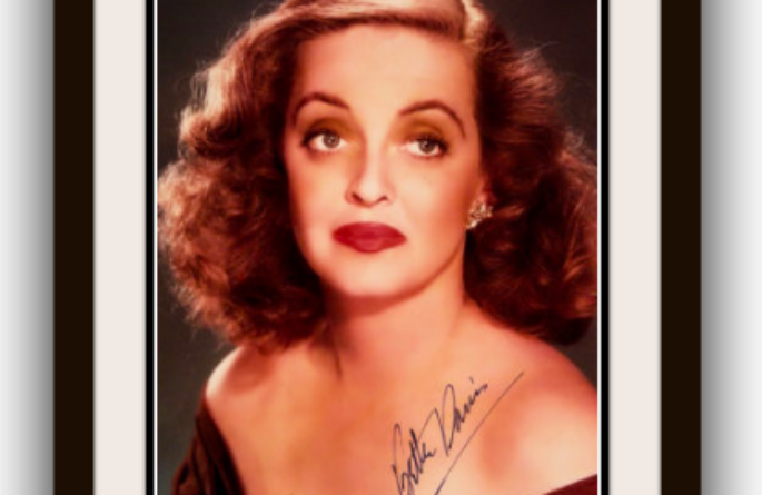 Bette Davis Signed Photograph