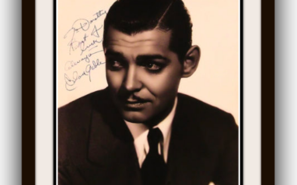 Clark Gable Signed Photograph