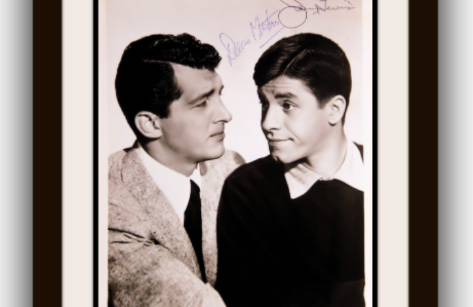 Dean Martin & Jerry Lewis Signed Photograph