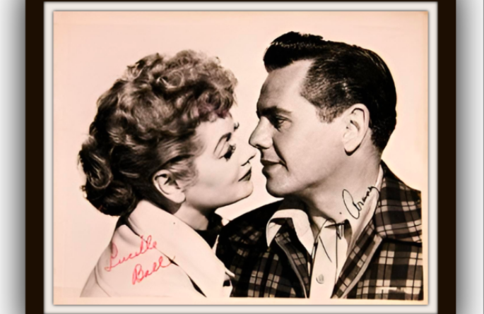 Desi Arnez & Lucille Ball Signed Photograph