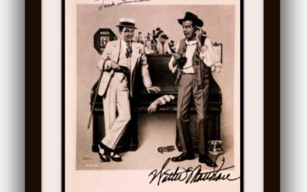 Front Page – Jack Lemmon & Walter Matthau Signed Photograph