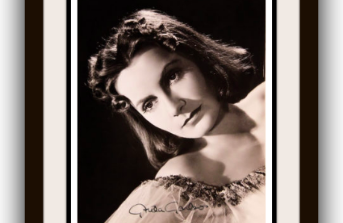 Greta Garbo Signed Photograph