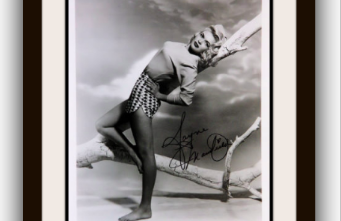 Jayne Mansfield Signed Photograph