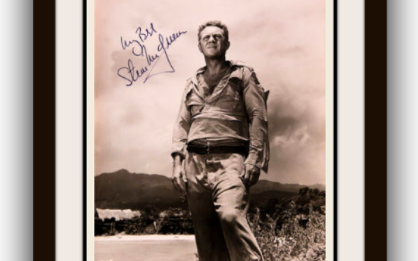 Steve McQueen Signed Photograph