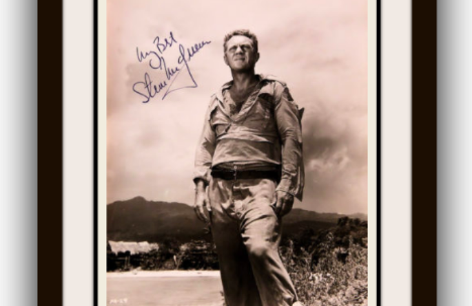 Steve McQueen Signed Photograph
