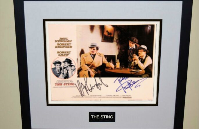 The Sting Signed Lobby Card