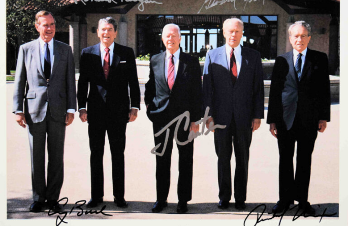 The Presidents Signed Photograph