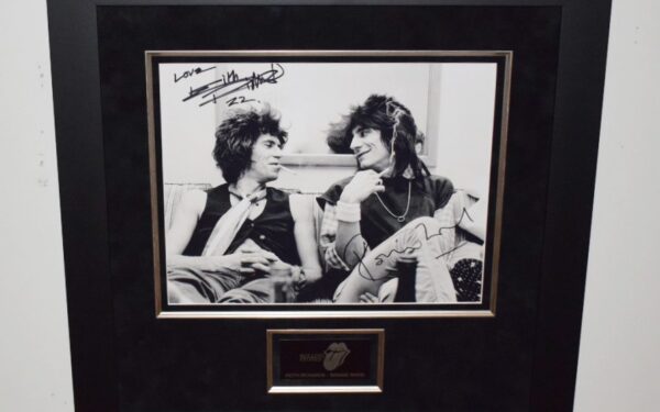 Keith Richards and Ronnie Wood Signed 11×14 Photogragh