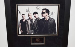 #1-U2 Signed 11×14 Photograph