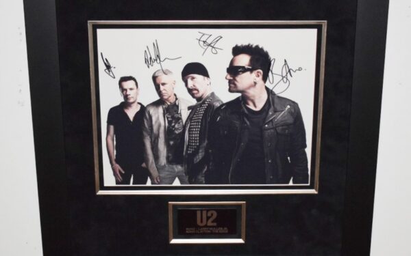 #1-U2 Signed 11×14 Photograph