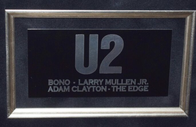 #1-U2 Signed 11×14 Photograph